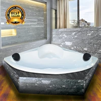 Bathtub Sudut Corner VR VALENCIA Marble Ukuran 143 x 143 x 50