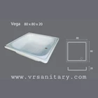 Shower Bath Tray VR VEGA Marble Size 80x80x20 1