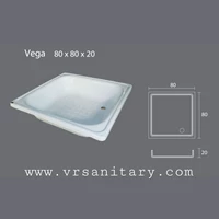 Shower Mandi Tray VR VEGA Marble Ukuran 80x80x20
