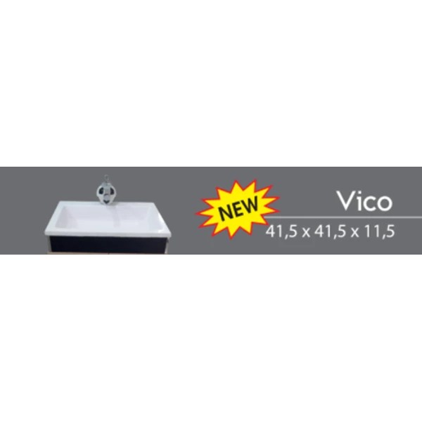Wastafel VR VICO Marble Ukuran 41.5 x 41.5 x 11.5