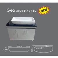 GEA Sink 70.5 x 38.5 x 13.5 Marble